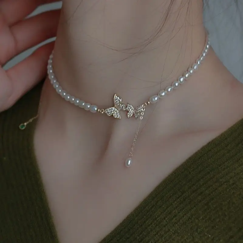 Pearl Bow Pendant Necklace Women's Luxury Accessible 2025 - Image 3