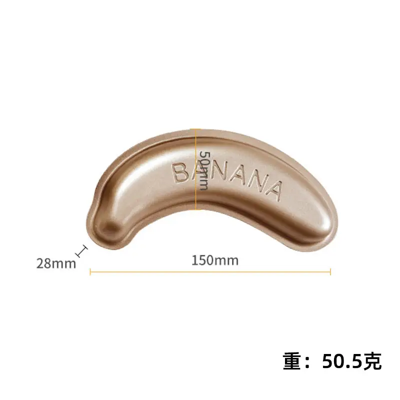 Banana Cake Mold 150mm Gold Plated DIY Kitchen Tool - Image 2