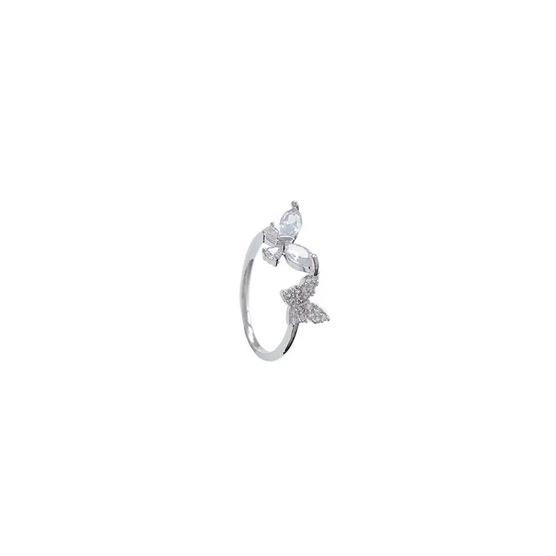 Women Butterfly Ring S925 Sterling Silver Cold Style - Image 5