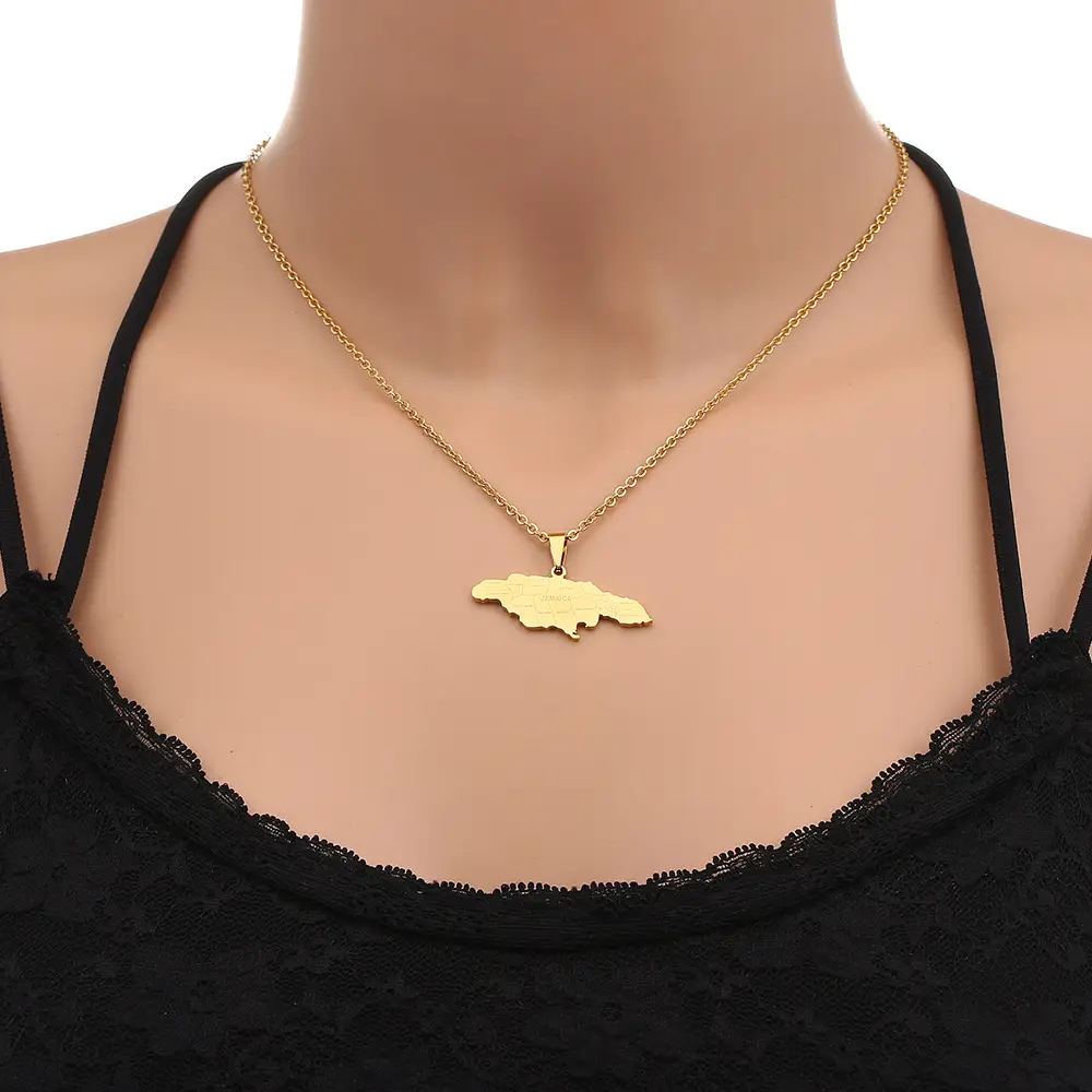 Stainless Steel Geometric Teeth Necklace for Couples Ethnic Style — feature 10