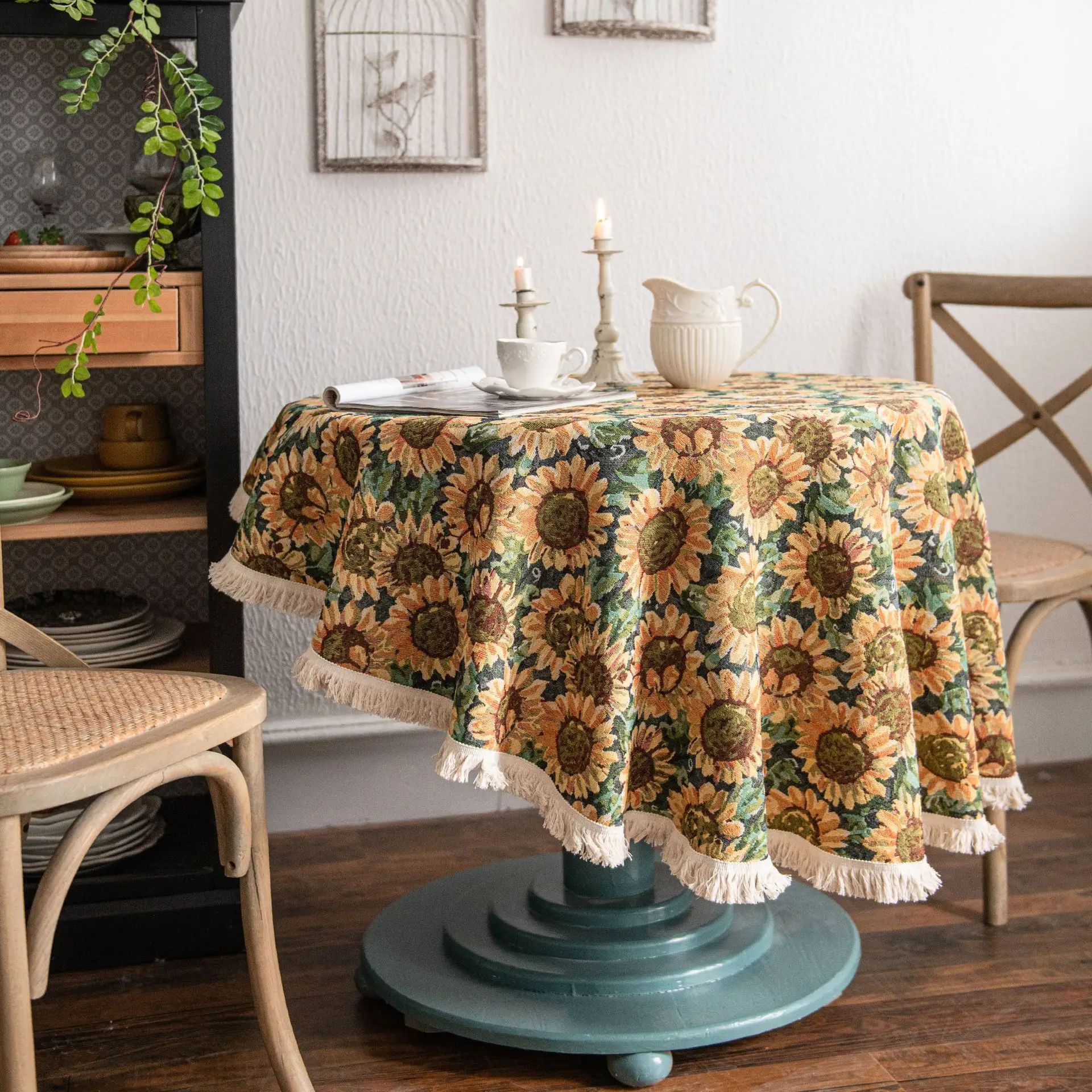 Jacquard Sunflower White