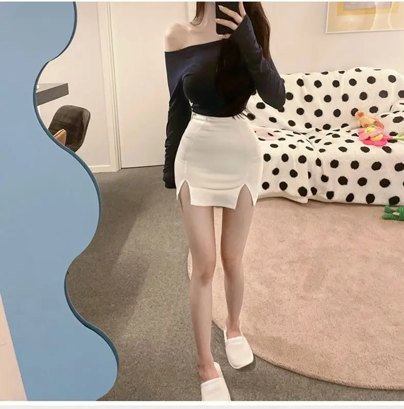 Long Sleeve Off Shoulder Solid Color T-Shirt for Women — feature 10
