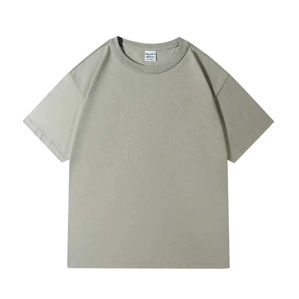 AG300 Cotton T-Shirt Light Grey Heavyweight - Image 16
