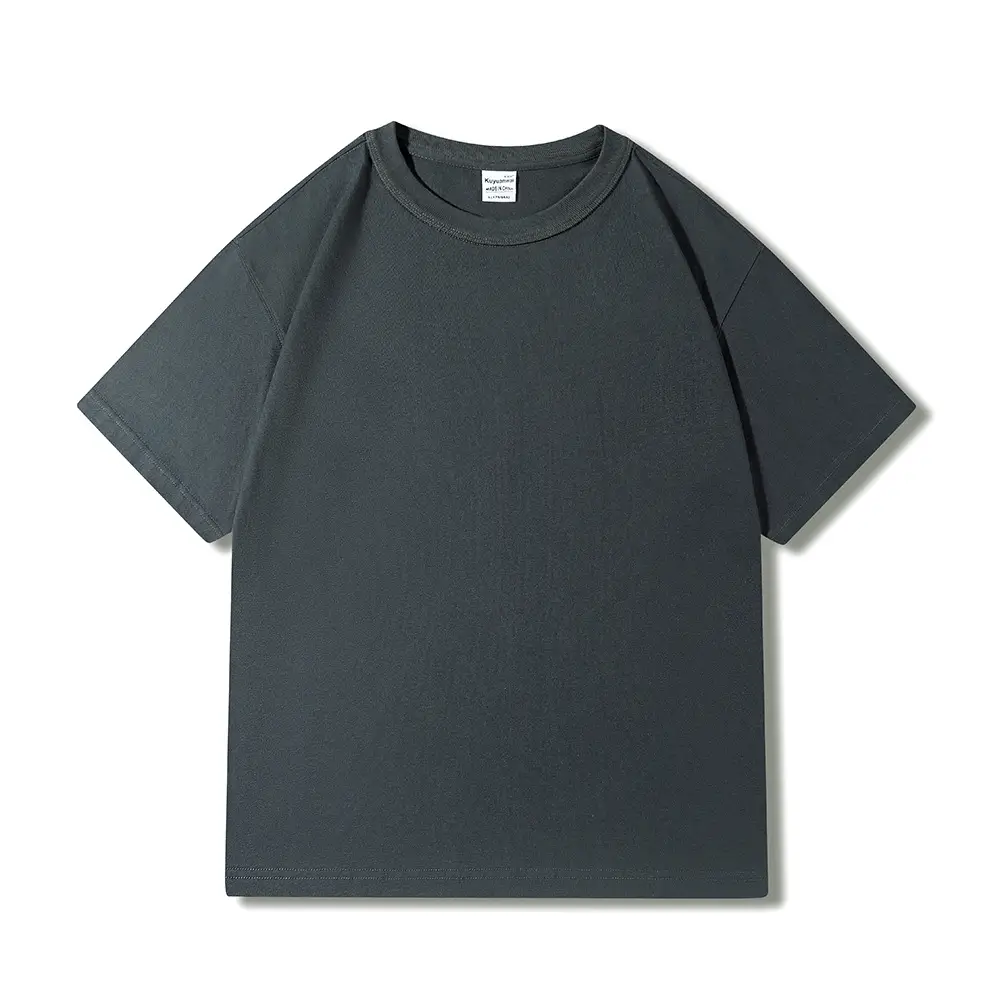 AG300 Cotton T-Shirt Light Grey Heavyweight - Image 3