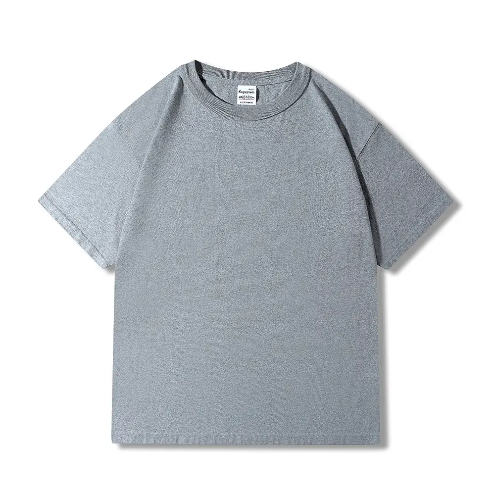 AG300 Cotton T-Shirt Light Grey Heavyweight - Image 7
