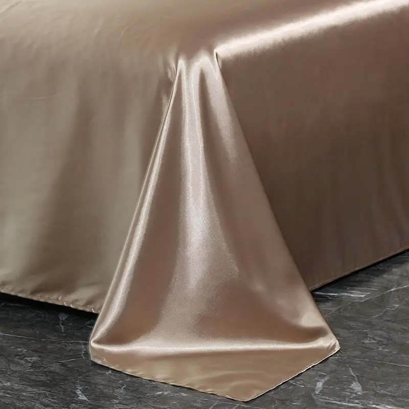 Foreign trade export silk sheets single piece silky mulberry silk Ice Silk sheets single double 1.2 m1.8 m bed wholesale