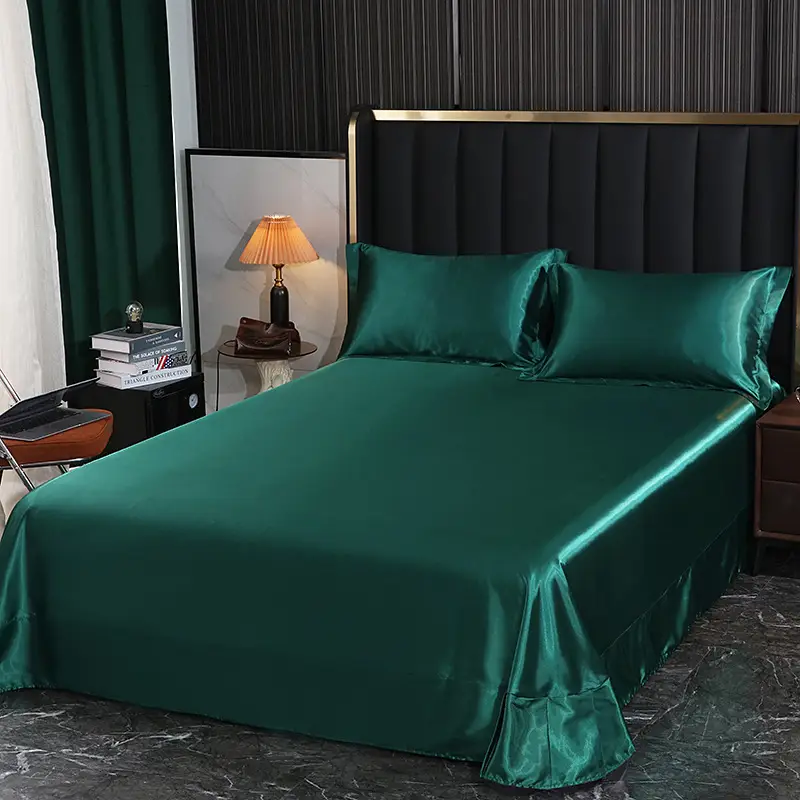 Foreign trade export silk sheets single piece silky mulberry silk Ice Silk sheets single double 1.2 m1.8 m bed wholesale