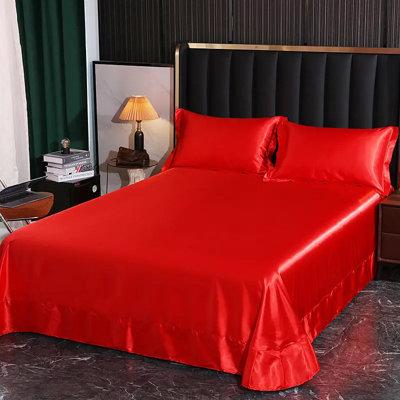 Foreign trade export silk sheets single piece silky mulberry silk Ice Silk sheets single double 1.2 m1.8 m bed wholesale