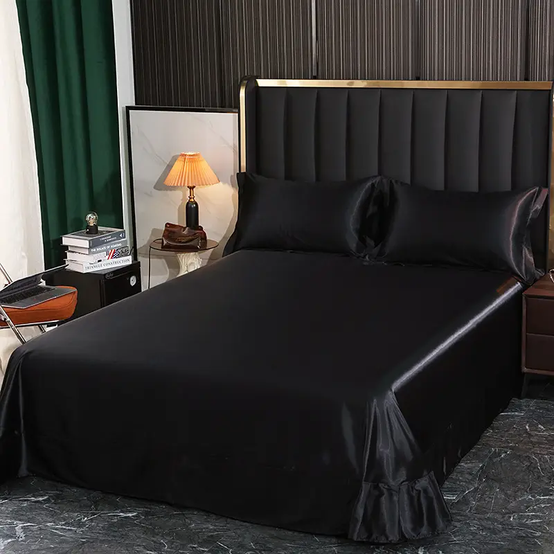 Foreign trade export silk sheets single piece silky mulberry silk Ice Silk sheets single double 1.2 m1.8 m bed wholesale