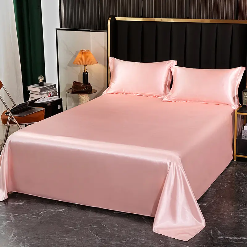 Foreign trade export silk sheets single piece silky mulberry silk Ice Silk sheets single double 1.2 m1.8 m bed wholesale