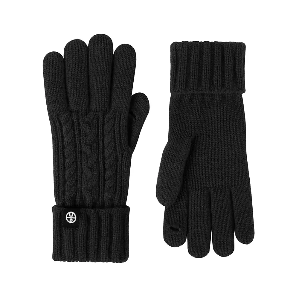 Japanese Wool Knitted Gloves Grey Winter Warm