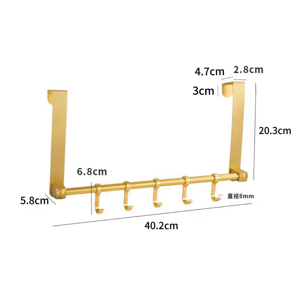 Door Hanging Hook Rack for Clothes Storage - Image 6