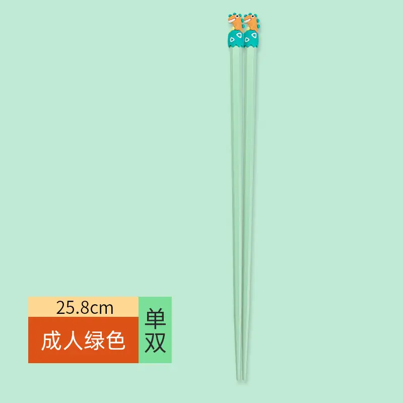 Kids Cartoon Dinosaur Chopsticks Yellow 20.8cm - Image 13