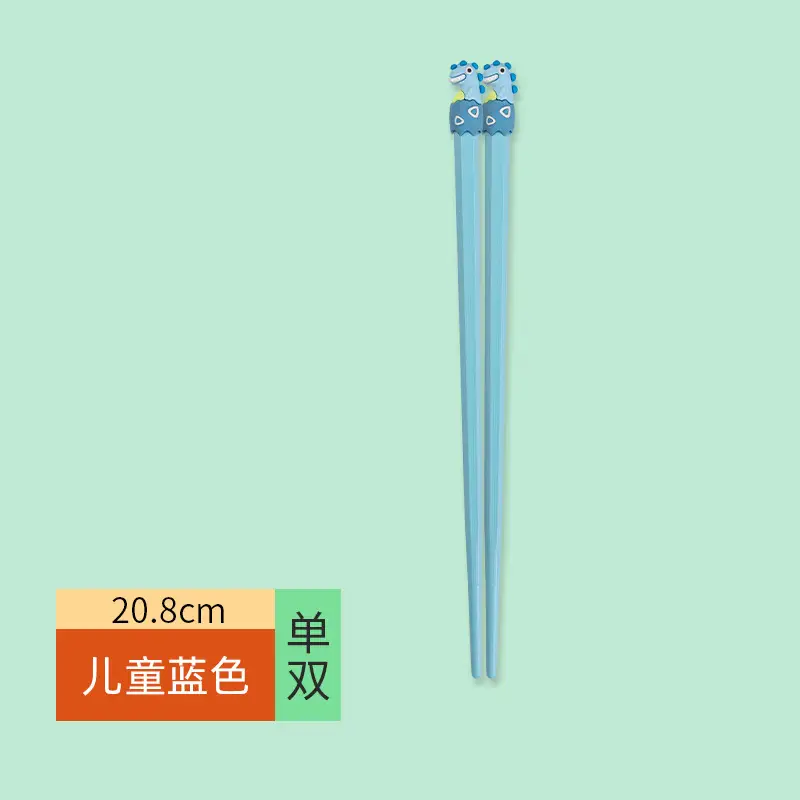 Kids Cartoon Dinosaur Chopsticks Yellow 20.8cm - Image 17