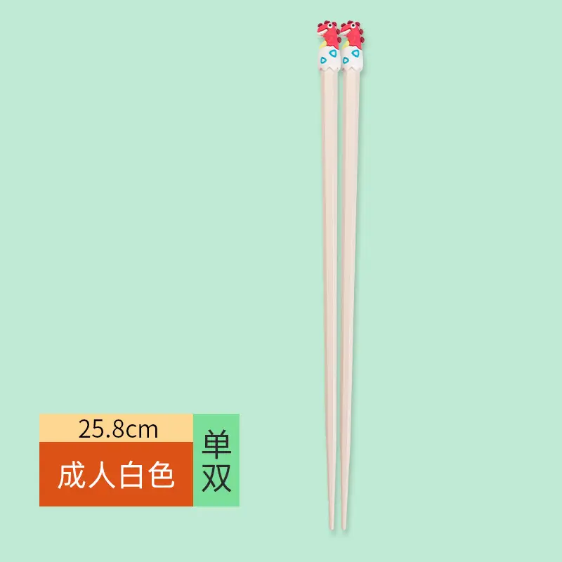 Kids Cartoon Dinosaur Chopsticks Yellow 20.8cm - Image 9