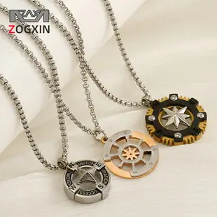 Golden Diamond Encrusted Retro Necklace Pendant — feature 10