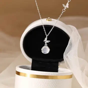 Women's Same Jade Rabbit Necklace with Gold Chain — feature 8