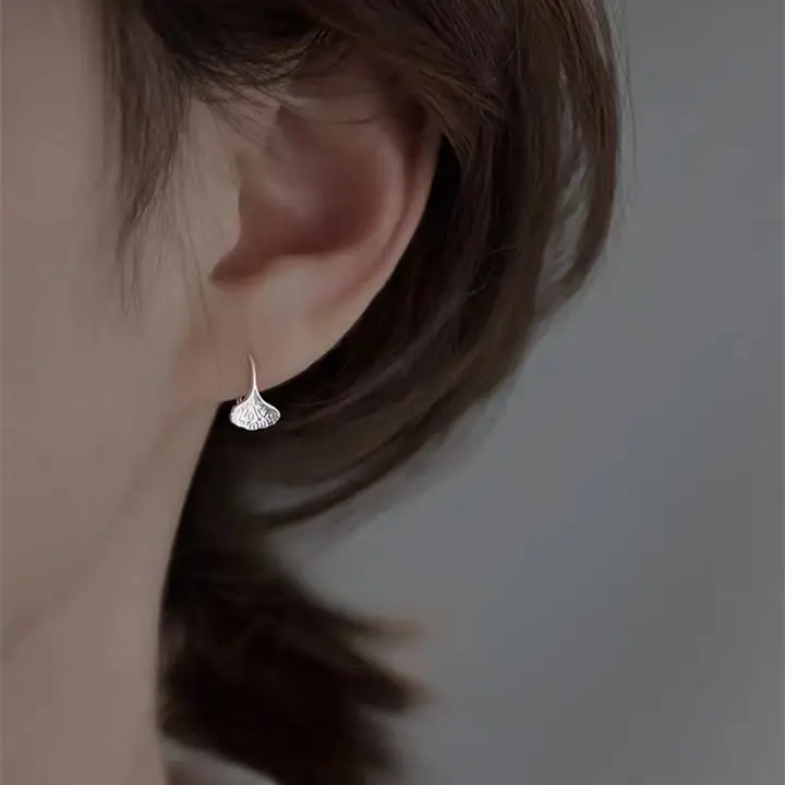 Korean Style Sterling Silver Earrings Mori Style Elegant Small Bud Fresh Ins - Image 7
