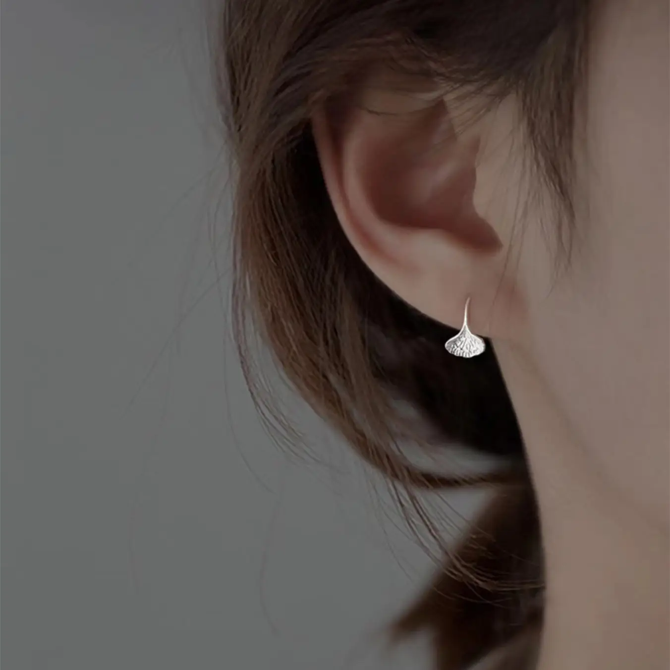 Korean Style Sterling Silver Earrings Mori Style Elegant Small Bud Fresh Ins - Image 8