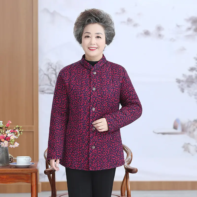 Grandma's Velvet Coat for Middle-aged Women Winter - Image 9