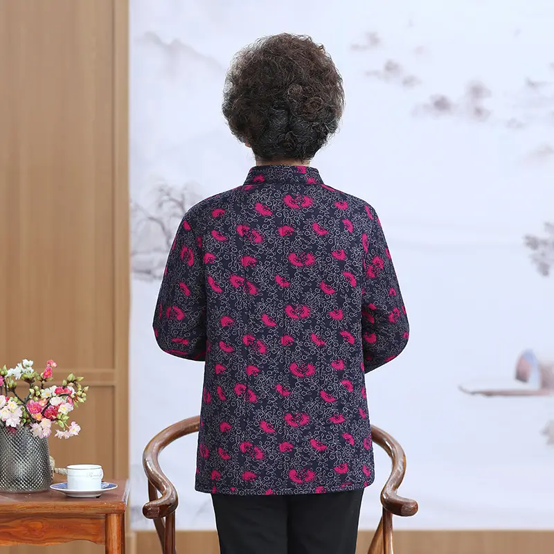 Grandma's Velvet Coat for Middle-aged Women Winter - Image 10