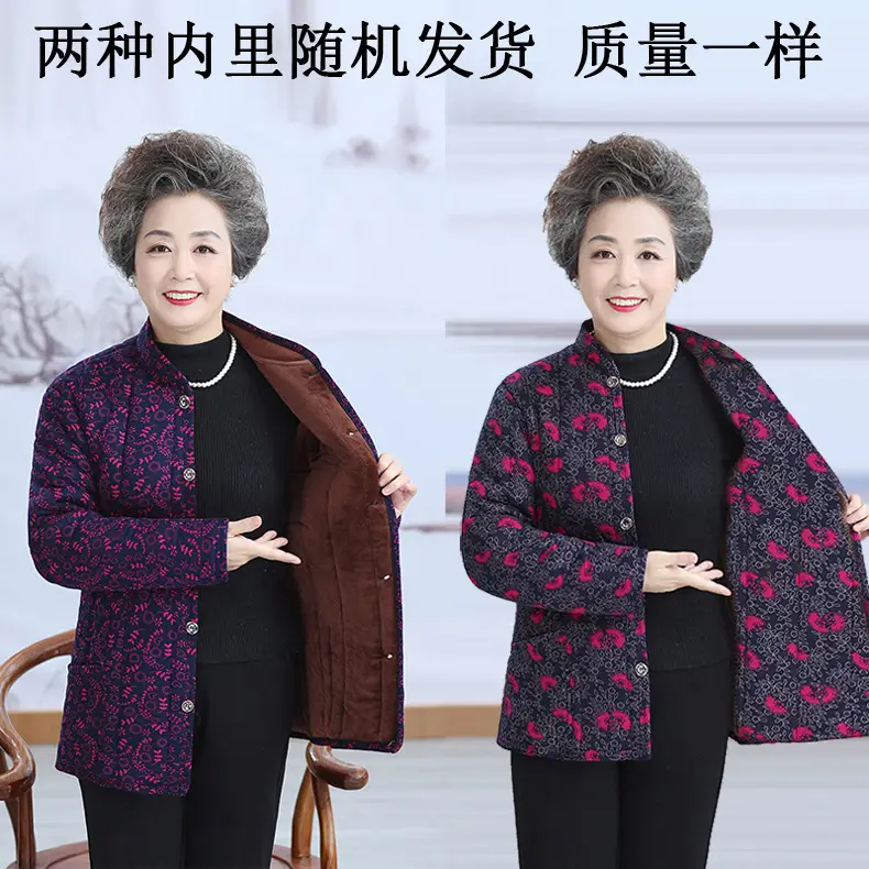 Grandma's Velvet Coat for Middle-aged Women Winter — feature 12