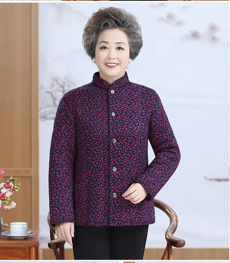 Grandma's Velvet Coat for Middle-aged Women Winter — feature 19