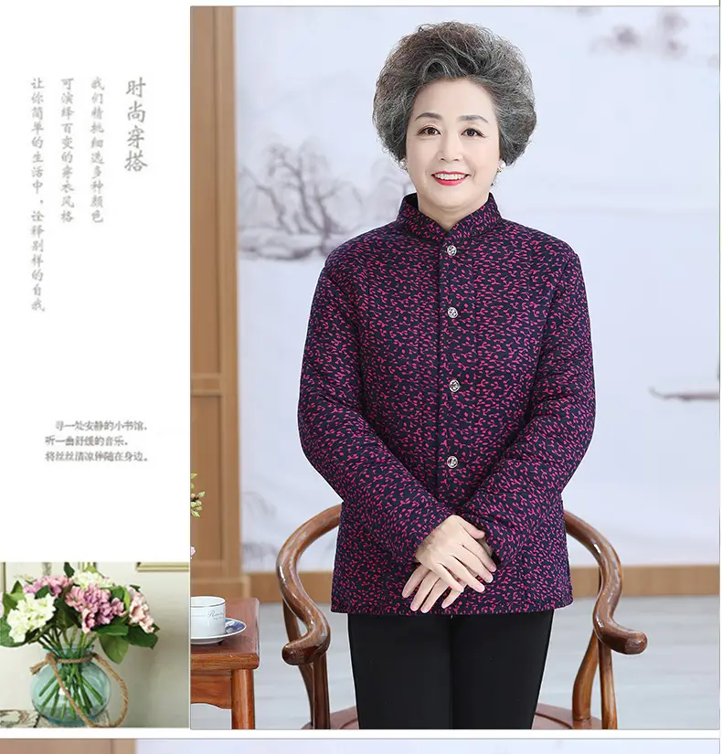 Grandma's Velvet Coat for Middle-aged Women Winter — feature 21