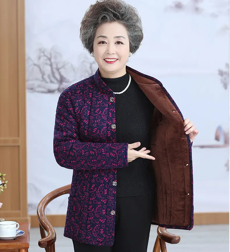 Grandma's Velvet Coat for Middle-aged Women Winter — feature 25