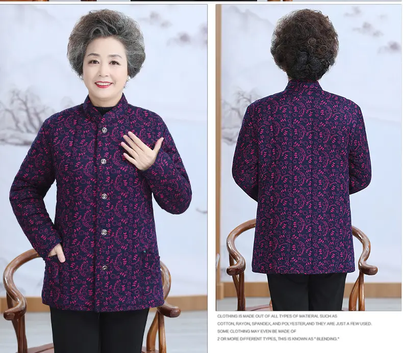 Grandma's Velvet Coat for Middle-aged Women Winter — feature 26