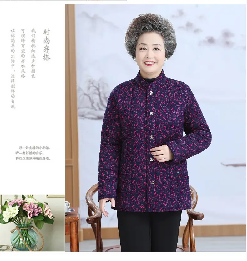 Grandma's Velvet Coat for Middle-aged Women Winter — feature 27