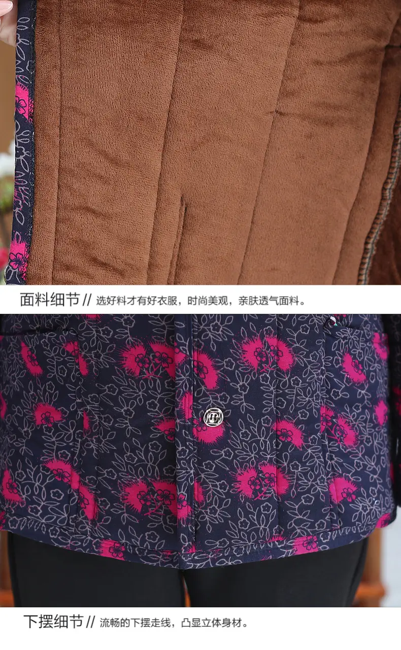 Grandma's Velvet Coat for Middle-aged Women Winter — feature 29