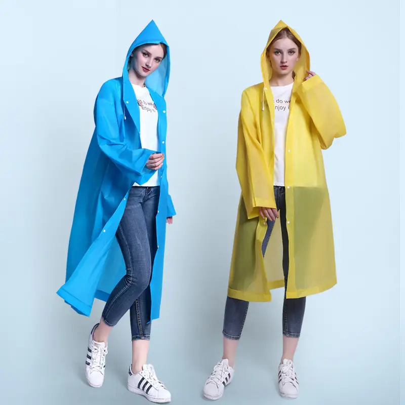 Long White Anti-Riot Poncho Raincoat for Men Women - Image 14