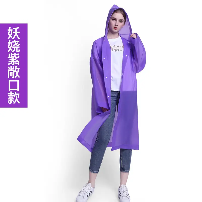 Long White Anti-Riot Poncho Raincoat for Men Women - Image 5