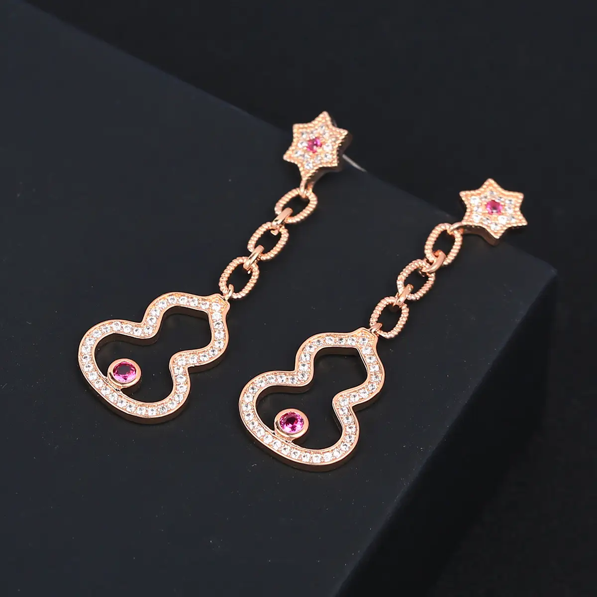 2022 Geometry Star Tassel Earrings Women S925 Silver - Image 4