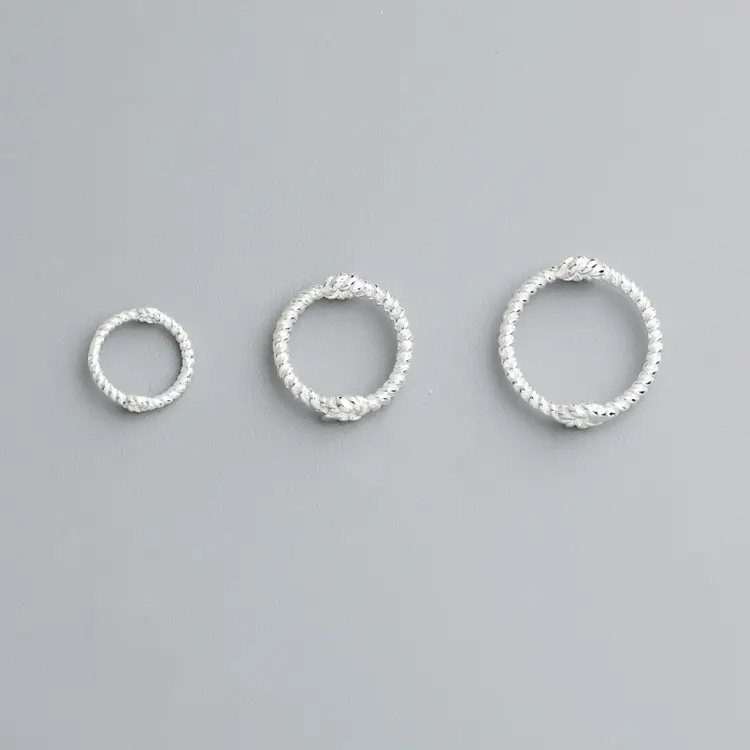 S925 Sterling Silver Twist Round Bead Frame Jewelry - Image 2