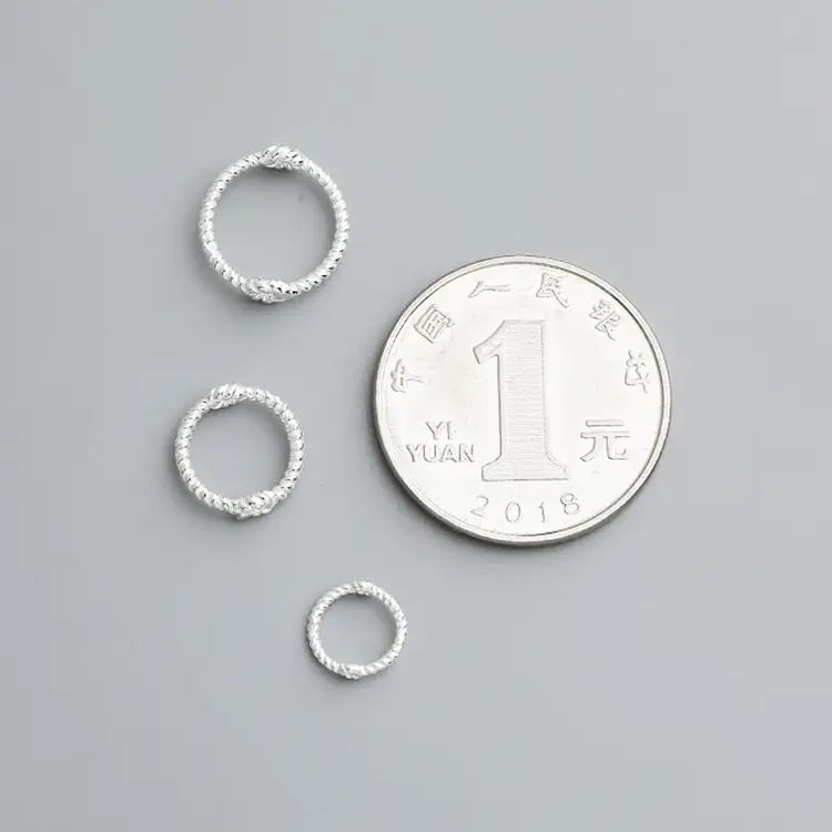 S925 Sterling Silver Twist Round Bead Frame Jewelry - Image 4