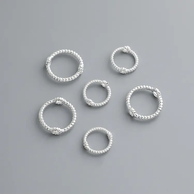 S925 Sterling Silver Twist Round Bead Frame Jewelry - Image 5