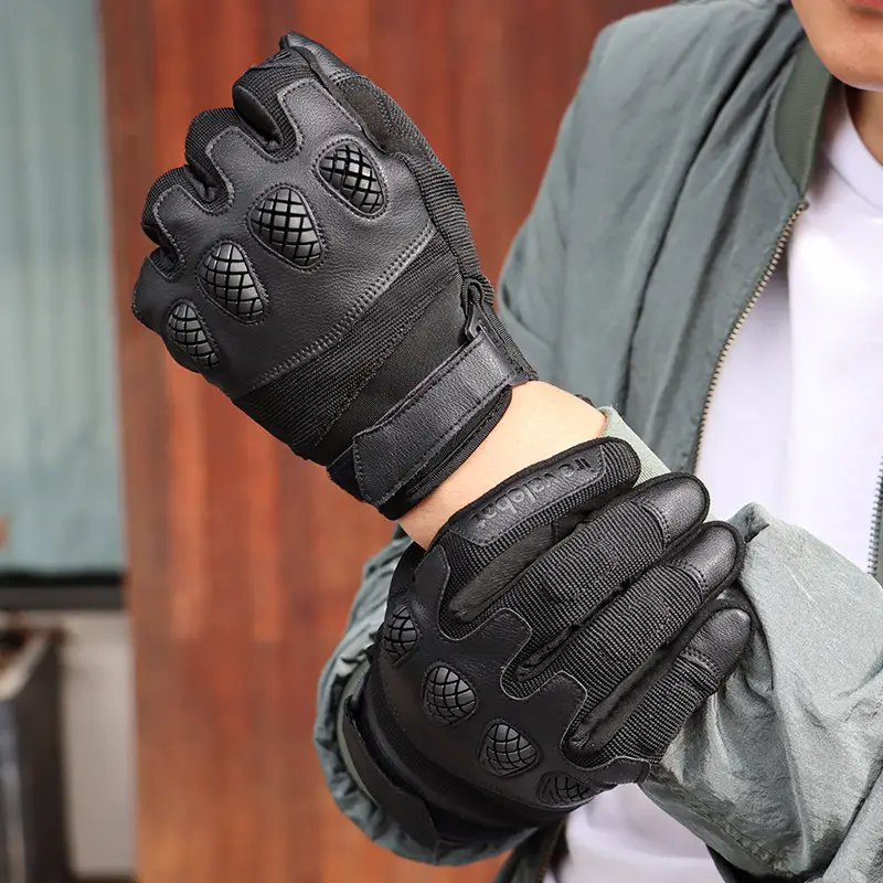 Motorcycle Gloves Red Black White Shock Absorbing Anti Slip - Image 8