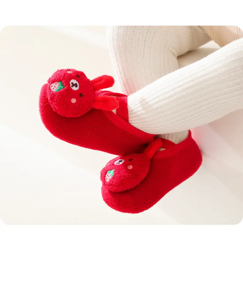 New Year's Red Cartoon Baby Floor Socks β feature 15