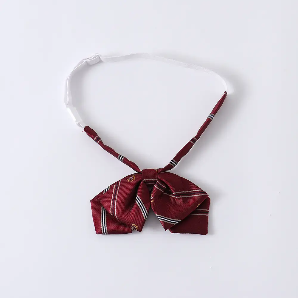 Maroon Japanese JK Tie Student Uniform Crown - Image 5