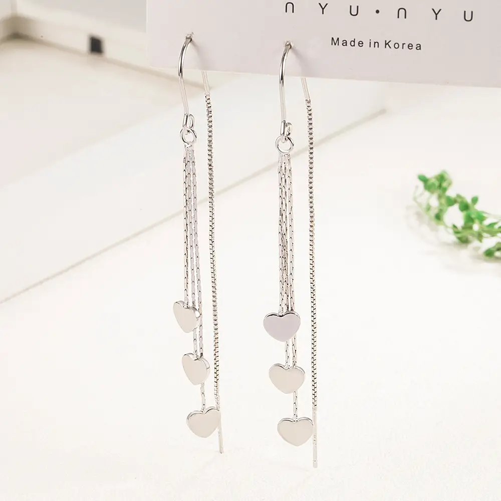 Women's Heart Shape Ear Hooks for Women - Image 3