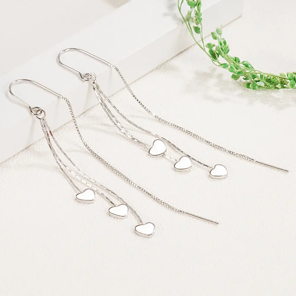 Women's Heart Shape Ear Hooks for Women - Image 5
