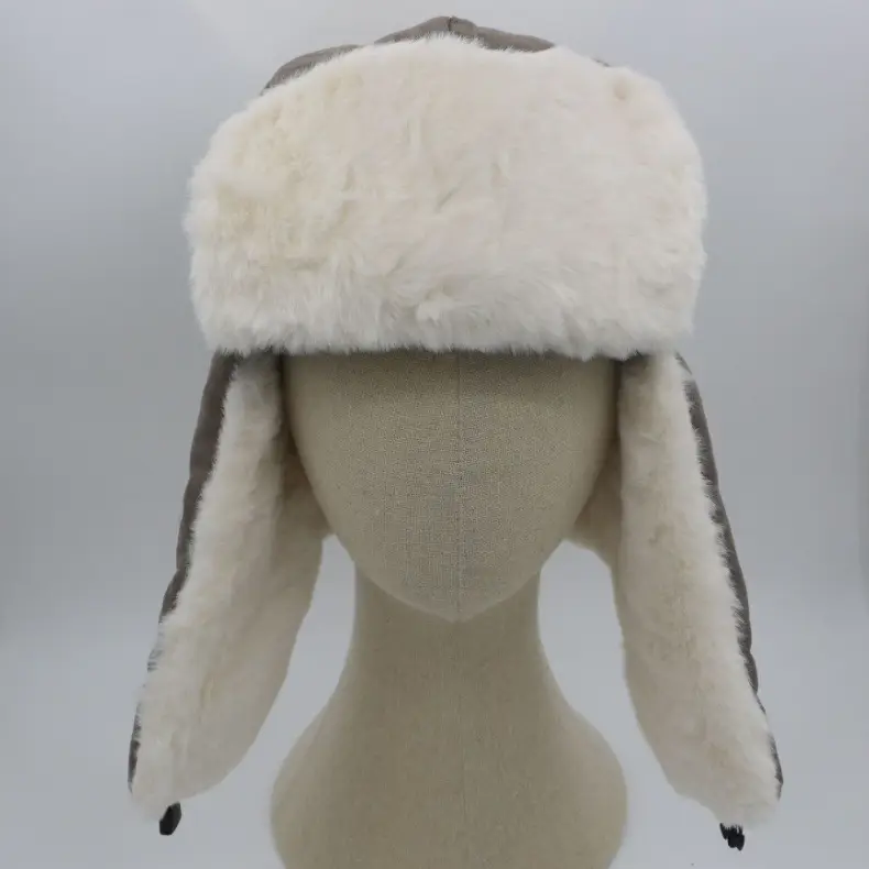 Korean Men's Winter Ear Protection Hat Brown Wool — feature 10