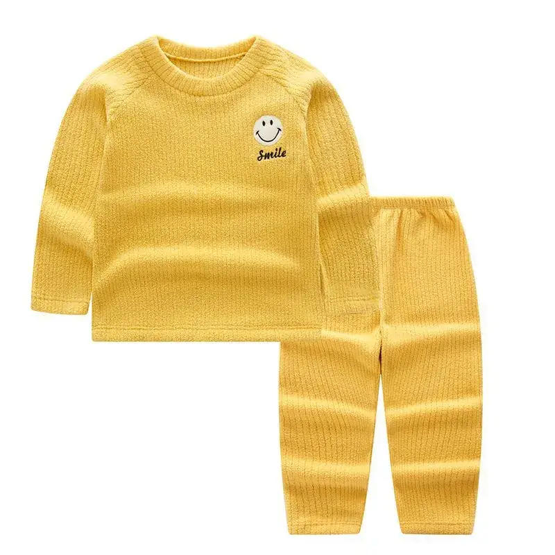 2022 Fleece Lined Kids Pajamas Light Green Medium - Image 9