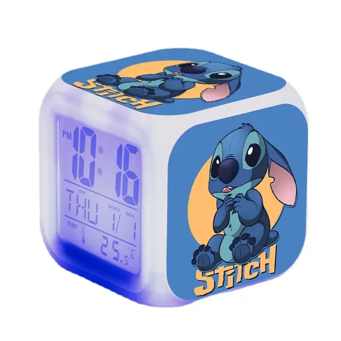 Kids Digital Clock with Stitch Design 4-Square LED - Image 35