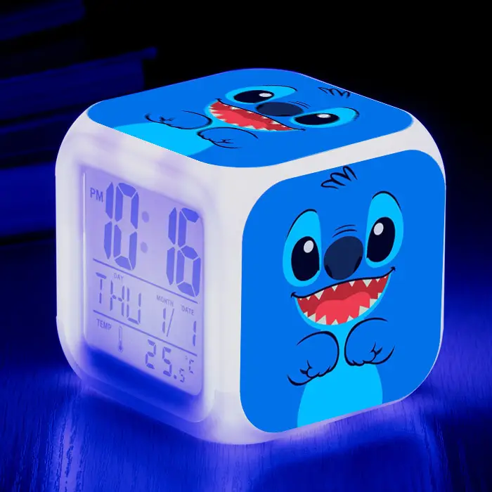 Kids Digital Clock with Stitch Design 4-Square LED - Image 16