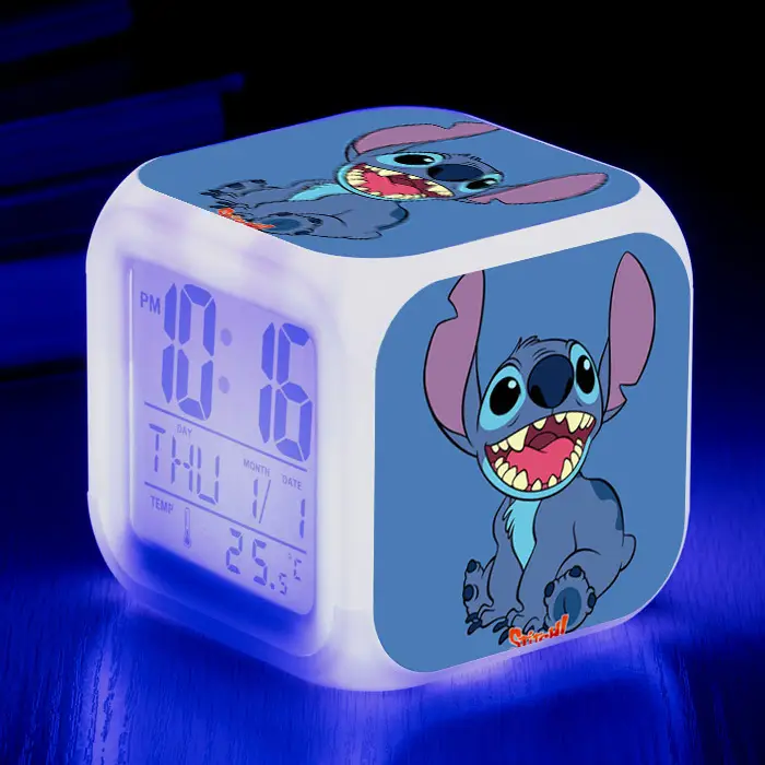 Kids Digital Clock with Stitch Design 4-Square LED - Image 17