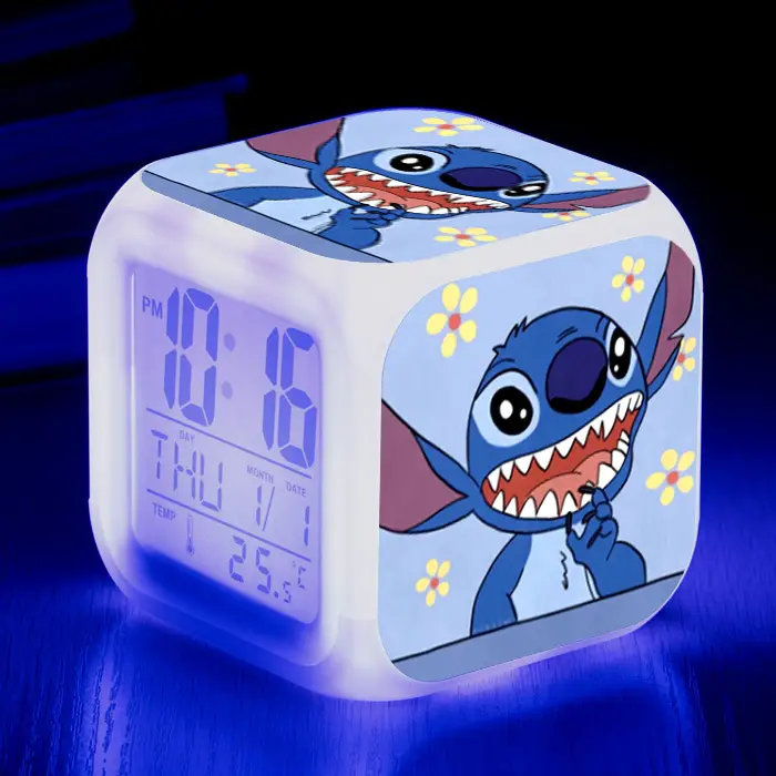 Kids Digital Clock with Stitch Design 4-Square LED - Image 18