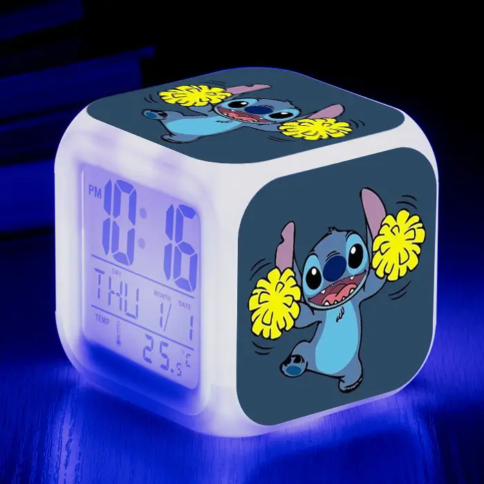 Kids Digital Clock with Stitch Design 4-Square LED - Image 21